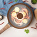 Fissman Universal Lid for Pots, Pans and Skillets - Tempered Glass with Heat Resistant Silicone Rim Fits, Replacement Frying Pan Cover and Cast Iron Lids (Dark Brown, 24) Fissman