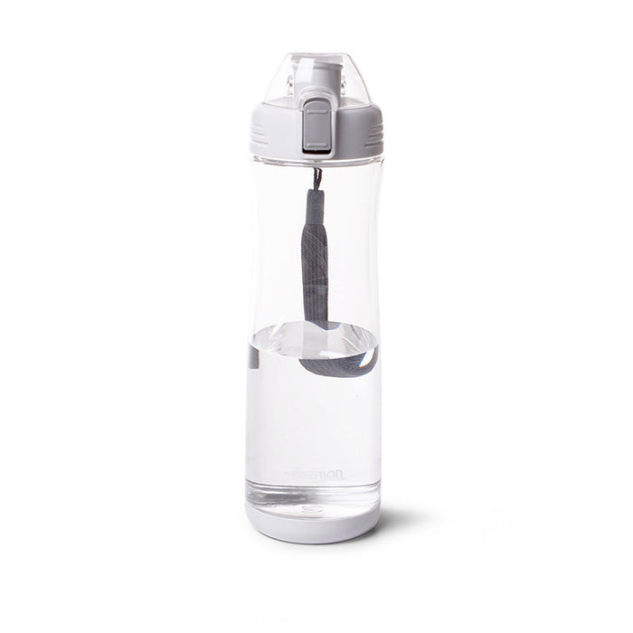 Water Bottle 630ml For Kids BPA Free Non-Toxic White, Plastic Homemade Juice Bottle, Milk, Chocolate Cold Drinks with Leak Proof Flip Top Lid for Travel, School, And Many More Fissman