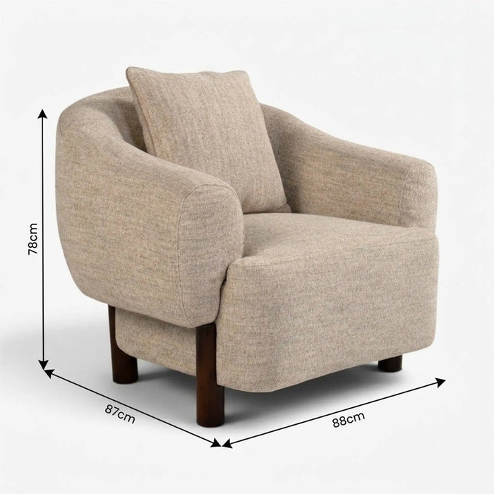 Frode 1 Seater Sofa Beige