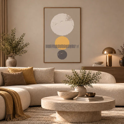 Golden Equilibrium — Art print-1 - Black / 60 x 90 cm