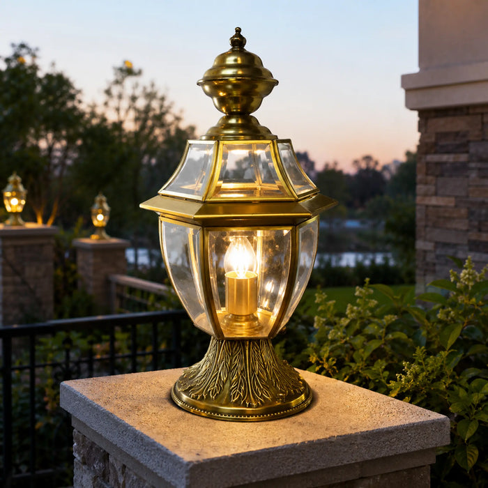Great Dream Brass Table Lantern, Vintage Garden & Patio Light