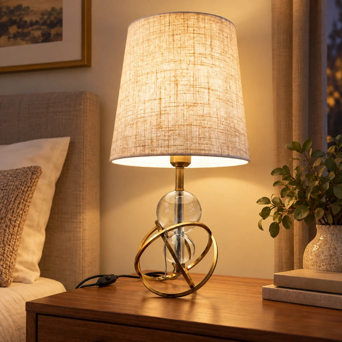 GREAT DREAM Modern Bird Table Lamp with Gold & White Decorative Bird, Black Metal Base, Bedside Accent Lamp for Bedroom & Living Room