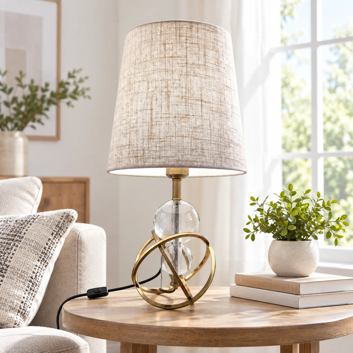 GREAT DREAM Modern Bird Table Lamp with Gold & White Decorative Bird, Black Metal Base, Bedside Accent Lamp for Bedroom & Living Room