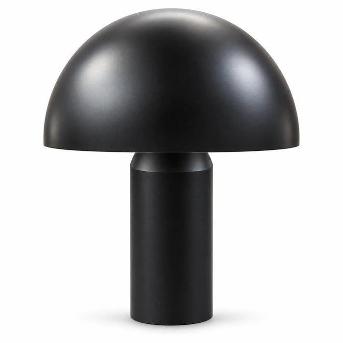 Great Dream Modern Dome Table Lamp, Matte Black Finish