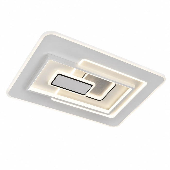 Great Dream Modern LED Flush Mount Ceiling Light, Square Layered Design
