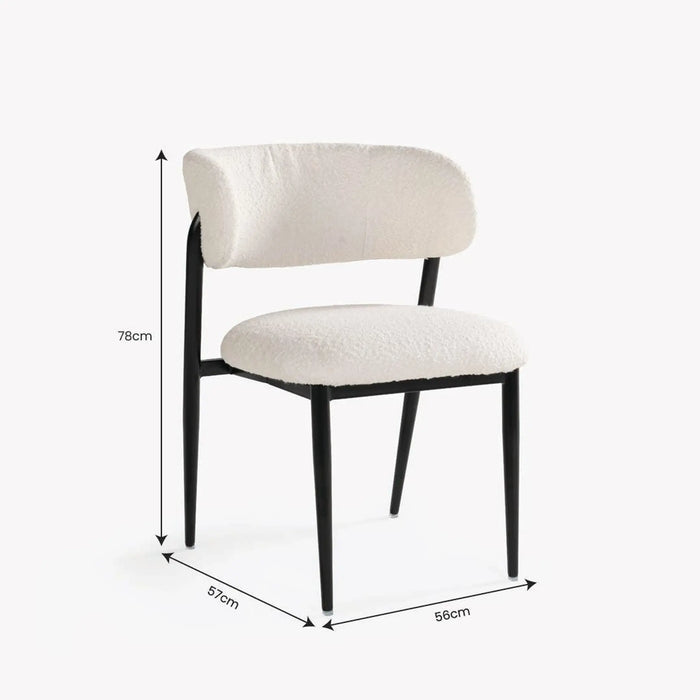 Greta Dining Chair Ivory