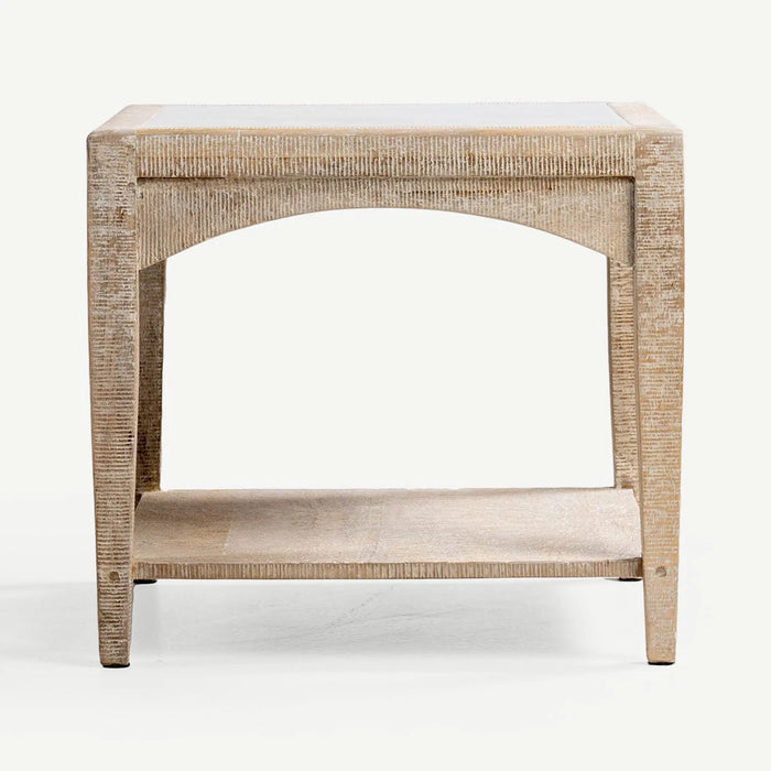 Harva Square End Table Natural