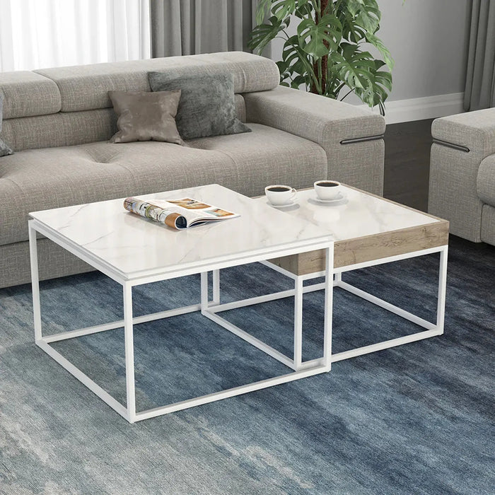 Clive Nested Coffee Table Stone