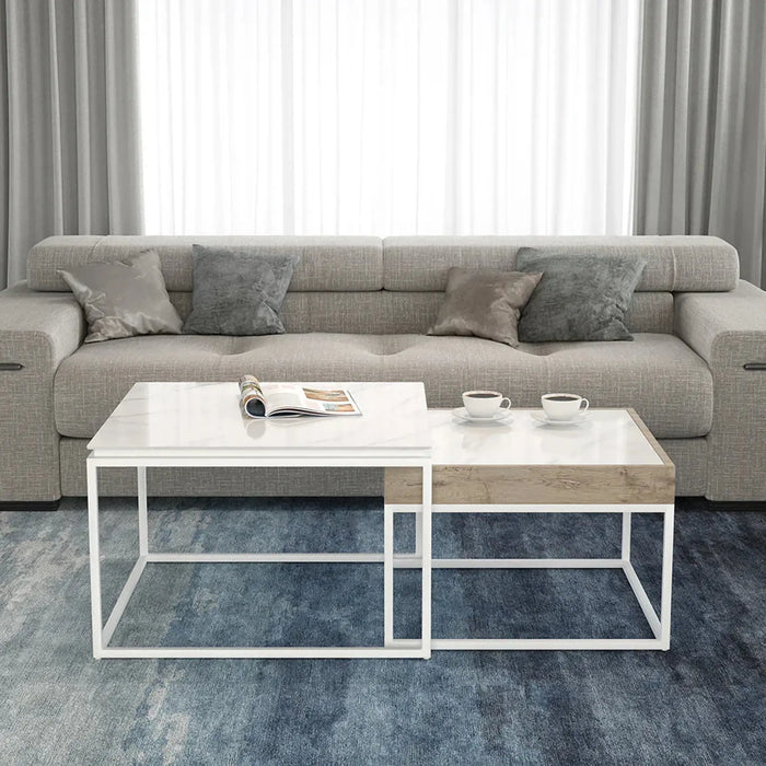 Clive Nested Coffee Table Stone