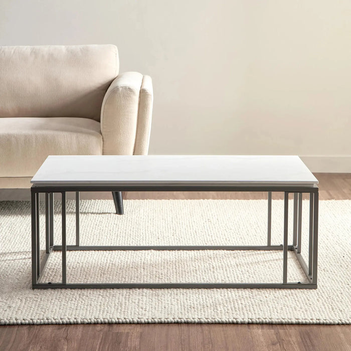 Denza Coffee Table Meta frame Stone Finish