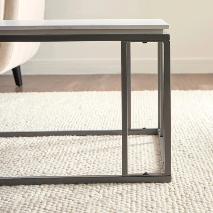 Denza Coffee Table Meta frame Stone Finish