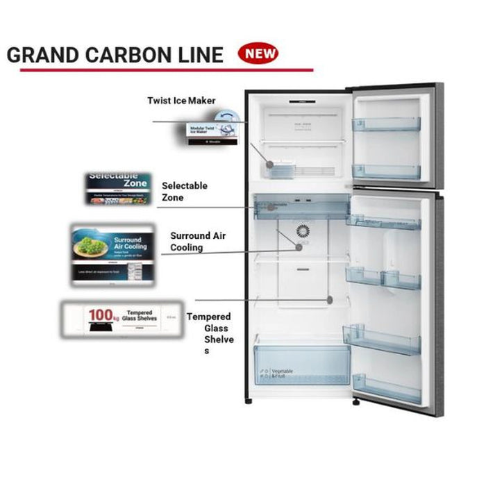Hitachi 260L Gross Capacity Top Mount Double Door Refrigerator