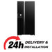 Hitachi 700L Gross 573L Net Side-by-Side Refrigerator | 2-Door | Quick Cooling | Triple Power Filter | Black | RSX700GPUK04GBK EROS