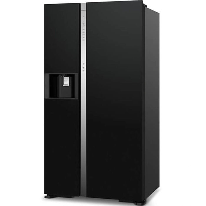 Hitachi 700L Gross 573L Net Side-by-Side Refrigerator | 2-Door | Quick Cooling | Triple Power Filter | Black | RSX700GPUK04GBK EROS