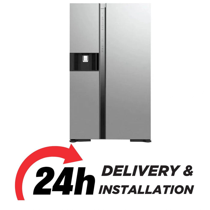 Hitachi 700L Gross 573L Net Side-by-Side Refrigerator | Quick Cooling & Freezing | Triple Power Filter | 2-Door Design | RSX700GPUK04GS EROS