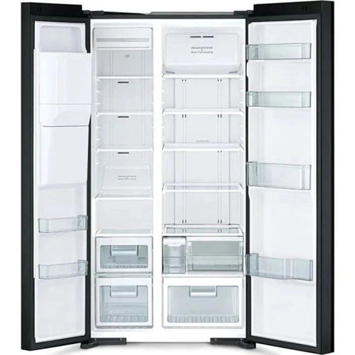 Hitachi 700L Gross 573L Net Side-by-Side Refrigerator | Quick Cooling & Freezing | Triple Power Filter | 2-Door Design | RSX700GPUK04GS EROS