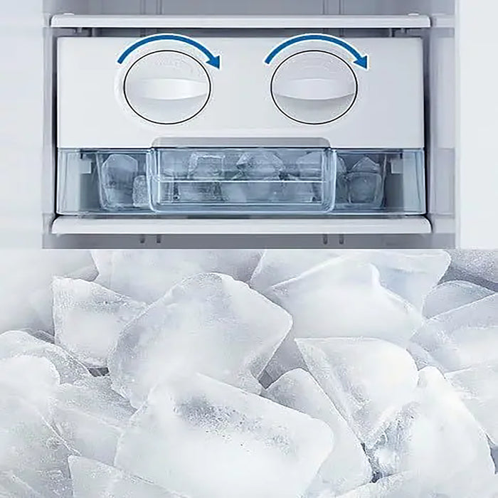 Hitachi 700L Gross Side by Side 2 Door Refrigerator |10 Year Warranty on Inverter Compressor | No Frost Fridge | Dual Fan Cooling-Quick Freezing-LED Panel-Easy Twist Ice Maker | Glass Silver| RS700PUK0GS