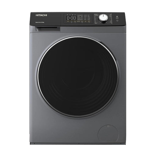 Hitachi 9.5KG Front Load Washing Machine| 1200 RPM| Inverter Motor| 16 Programs| Fully Automatic Washer| Intelligent Sensor System| LED Multifunctional Display| Gray |BD-9504HVOS EROS