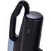 Black handheld vacuum cleaner on a white background
