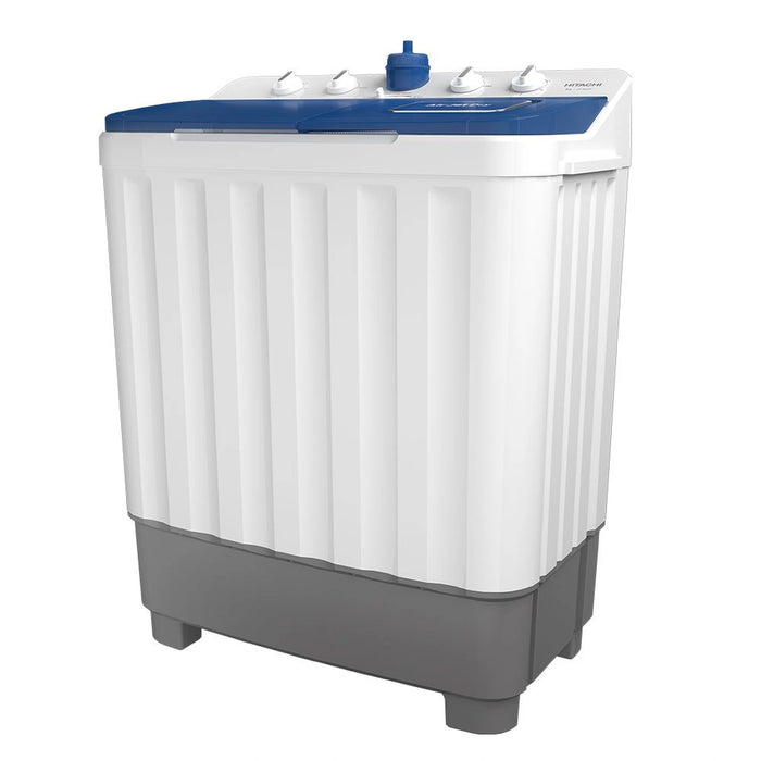 Hitachi Freestanding 8 Kg Top Load Semi-Automatic Twin Tub Washing Machine | 1350 RPM | LTT08JWTPFB