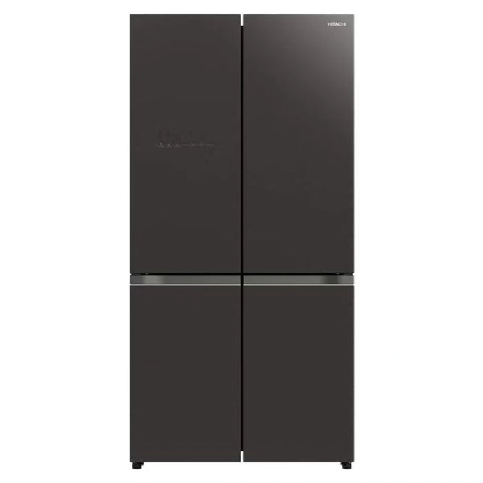 Hitachi French Door Bottom Freezer 720 Liters Gross Capacity Refrigerator| Glass Mauve Grey |RWB720VUK04GMG