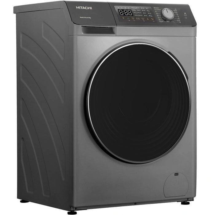 Hitachi Front Load 8.5 kg Washer & Dryer 5 kg | 1200 RPM Inverter Technology| Touch LED panel| Dark Gray | BD-D802HVOS