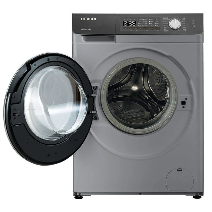 Hitachi Front Load 8.5 kg Washer & Dryer 5 kg | 1200 RPM Inverter Technology| Touch LED panel| Dark Gray | BD-D802HVOS