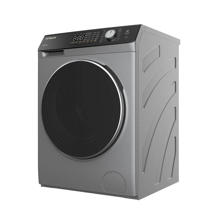 Hitachi Front Load 9.5 kg Washer & Dryer 6 kg | 1400 RPM Inverter Technology | Touch LED panel | Dark Gray