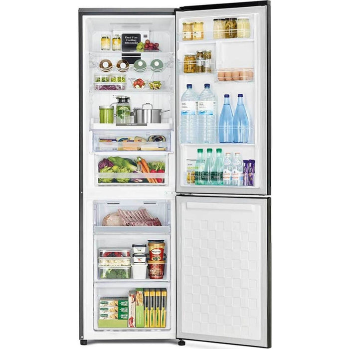 Hitachi Gross 410L Net 330L Refrigerator | Bottom Freezer | Dual Fan Cooling | Hybrid Freezing | Touch Screen Controller | RBG410PUK6X4GBK EROS
