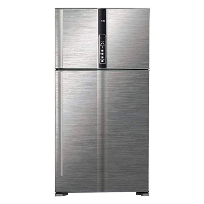 Hitachi Gross 990L Top Mount Refrigerator (Net 700L) | Super Energy Saving | Powerful Cooling | Tempered Glass Shelves | LED Digital Control Panel | Silver | RV990PUK1K1BSL