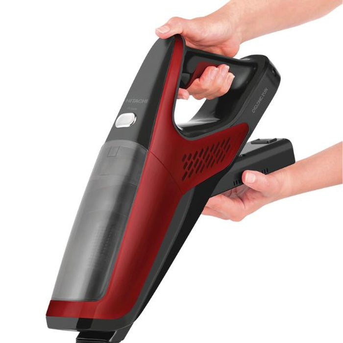 Hitachi PVX85M 2-in-1 Cordless Vacuum Cleaner | Powerful 21.6V Li-ion Battery | 120W High Suction | 70 Minutes Runtime | Turbo Electric Suction Head with LED Light