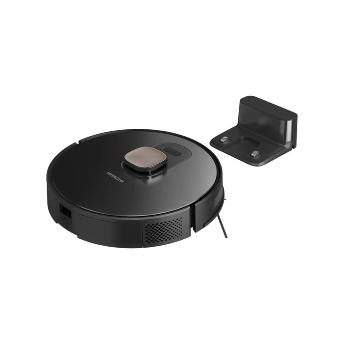 Hitachi Robot Vacuum Cleaner With LDS Navigation Mapping | Powerful Suction Power Up to 5000Pa | Auto Charge | RVX20PBKCG