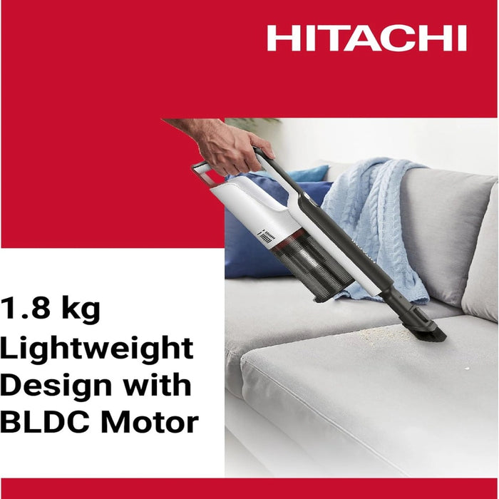 Hitachi Vacuum Cleaner Powerful Household Cordless Vacuum with versatile and low-noise 40Mins Runtime| Handheld Vacuum for Home Carpet| Floor| Stick Vacuum Cleaner |PVX90NPWH
