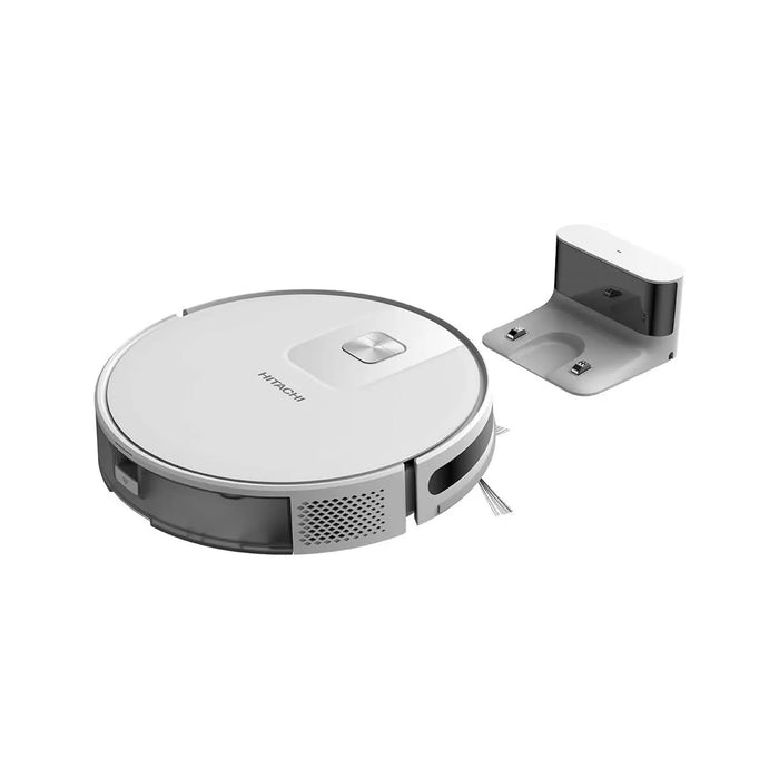 Hitachi Wi-Fi Controlled Robot Vacuum | 2700Pa Suction Power | LiDAR Navigation & Multi-Floor Mapping | Wet & Dry Cleaning | Stair Safety | 170 Min. Runtime (Max) | 1-Year Warranty |RVX15N