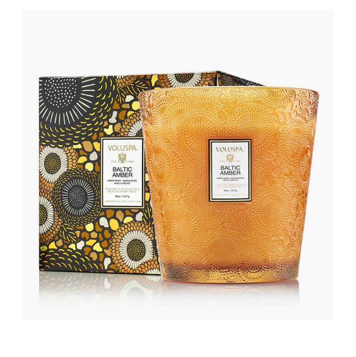 Baltic Amber 3 Wick Hearth Candle 38 oz