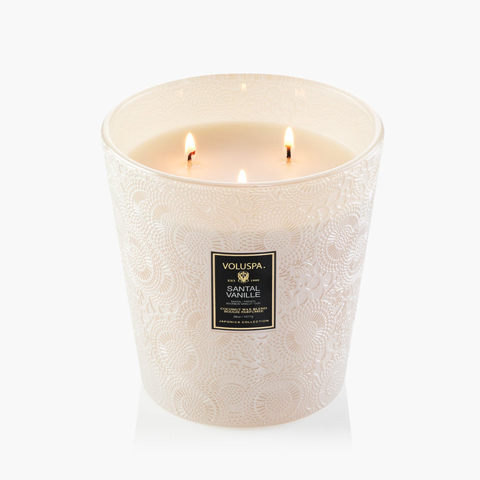 Santal Vanille 3 Wick Hearth Candle 38 oz