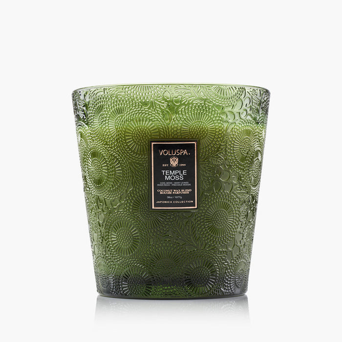Temple Moss 3 Wick Hearth Candle 38 oz