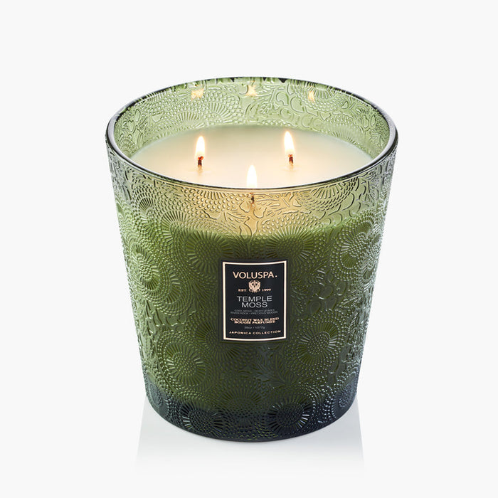 Temple Moss 3 Wick Hearth Candle 38 oz