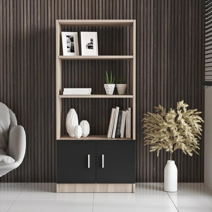 AeroLine Modern Book shelve file cabinet Tall-Oak