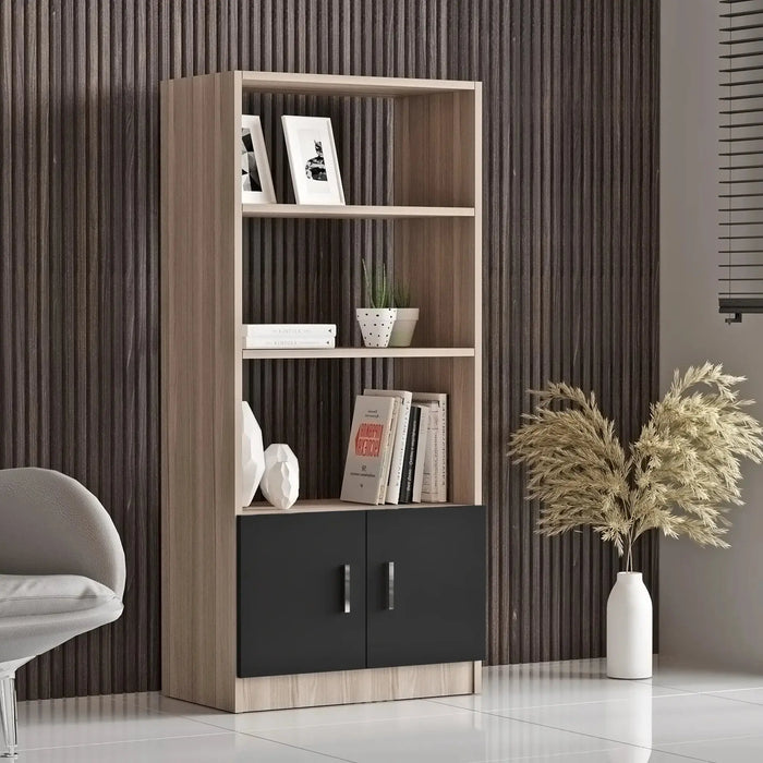 AeroLine Modern Book shelve file cabinet Tall-Oak