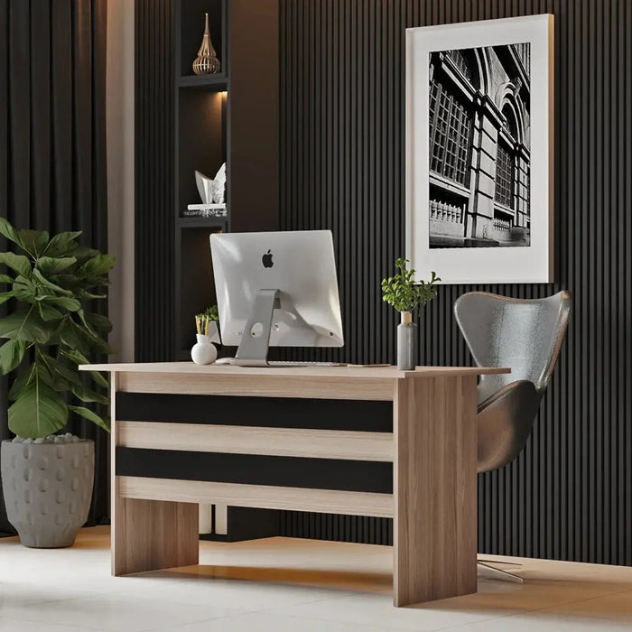AeroLine Modern Office Desk-Oak
