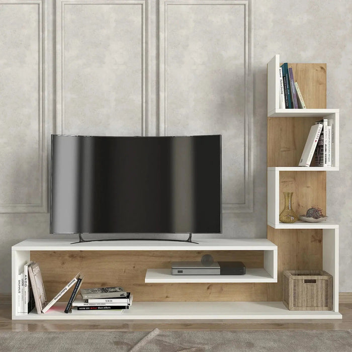 Blanco TV Console | Contemporary Entertainment Unit | Up to 55 inch TV