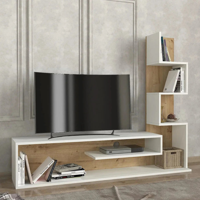 Blanco TV Console | Contemporary Entertainment Unit | Up to 55 inch TV