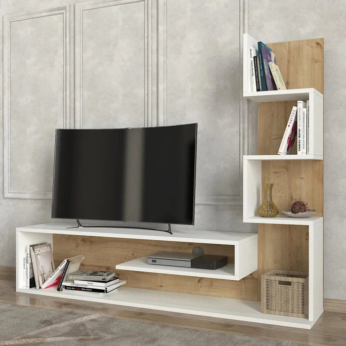 Blanco TV Console | Contemporary Entertainment Unit | Up to 55 inch TV