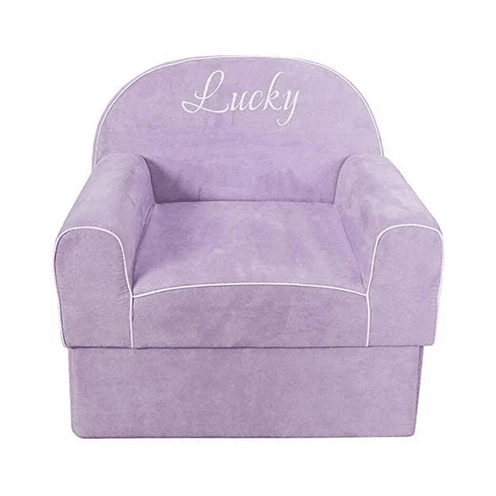 Comfortable Lucky Kids Sofa with Storage | Durable Kids Study and Play Sofa | Perfect Gift for Childrens - Purple