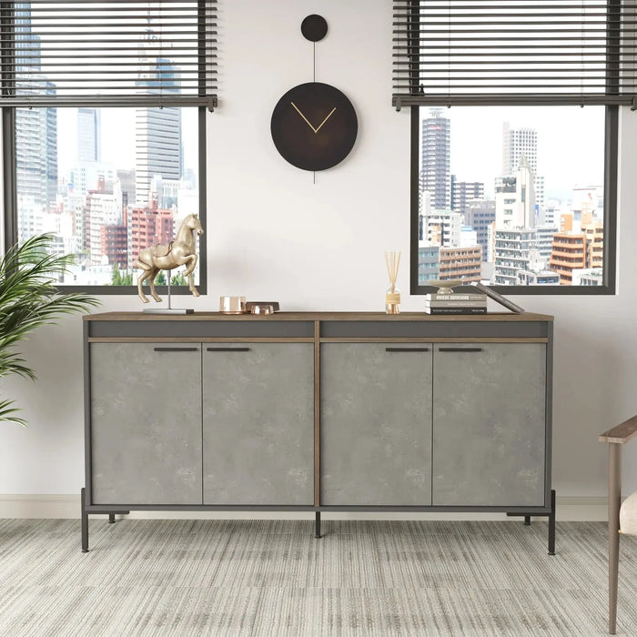 Concretea Office Cabinet,  Cura Concrete - Anthracite
