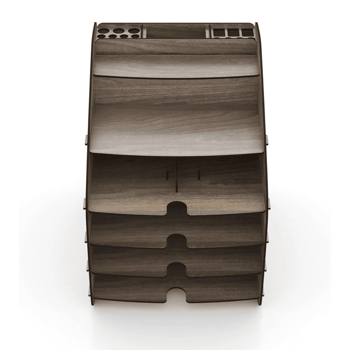 Cosmo Organizer Large 33 x 26 x 32 CM, 2.9kg “ Walnut| Stylish Storage Solution