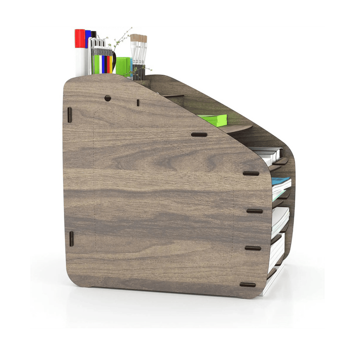 Cosmo Organizer Large 33 x 26 x 32 CM, 2.9kg “ Walnut| Stylish Storage Solution