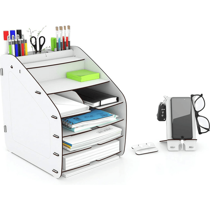 Cosmo Organizer Large 33 x 26 x 32 CM, 2.9kg “ White | Stylish Storage Solution