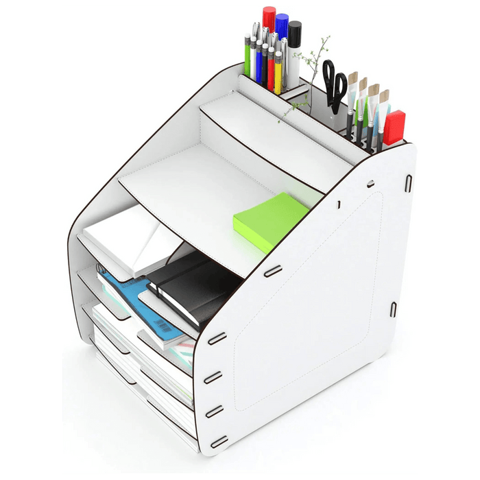 Cosmo Organizer Large 33 x 26 x 32 CM, 2.9kg “ White | Stylish Storage Solution